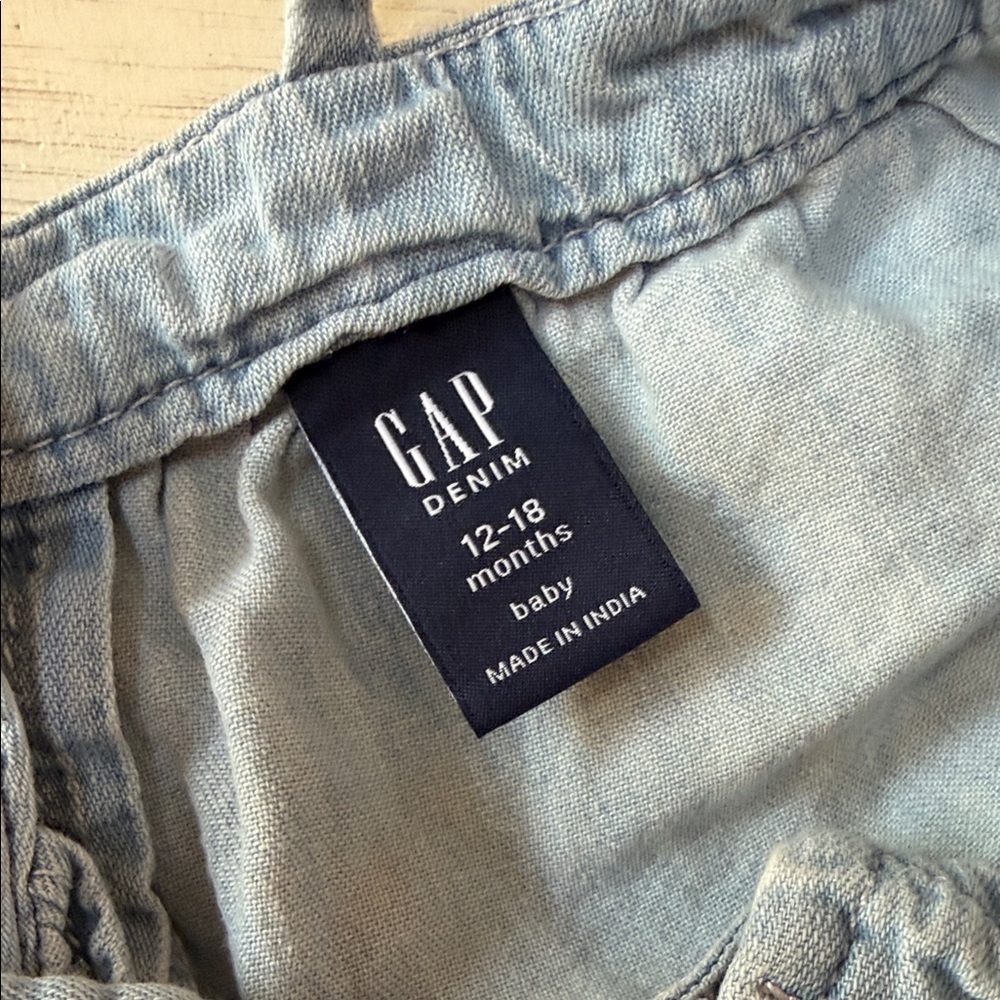 GAP Light Blue Ruffled Baby Outfit - Picture 5 of 6